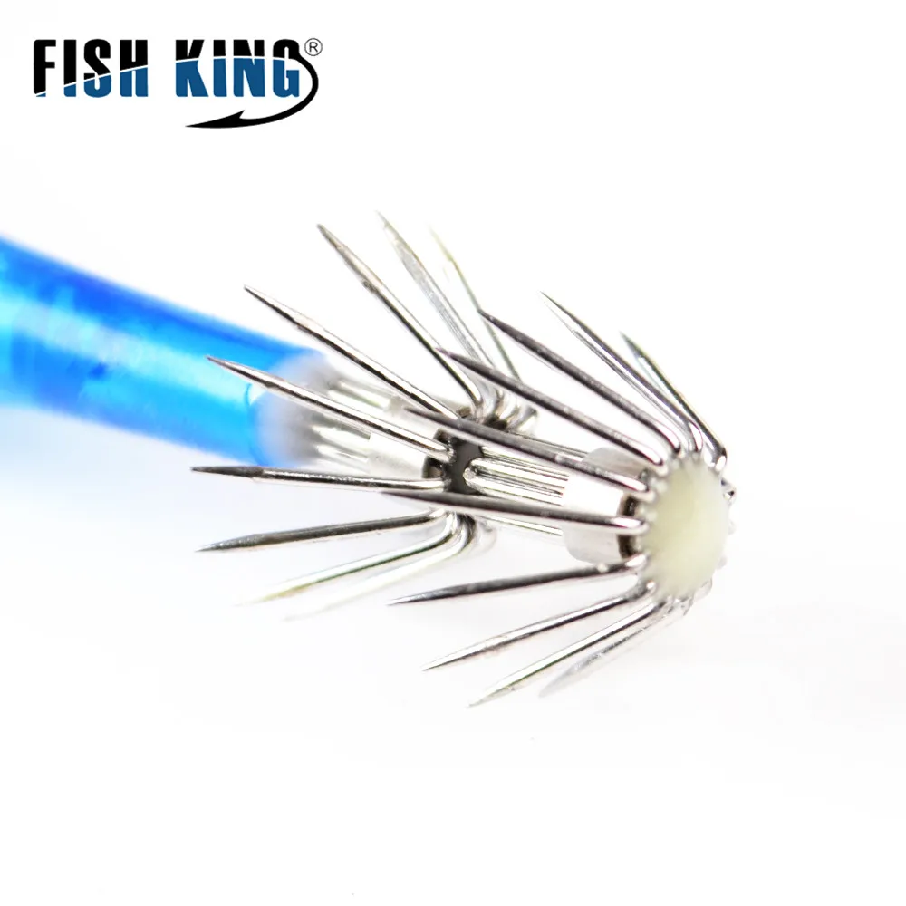 FISH KING 5 шт./лот крючки для ловли креветок и кальмаров крючок кальмара 9 см г