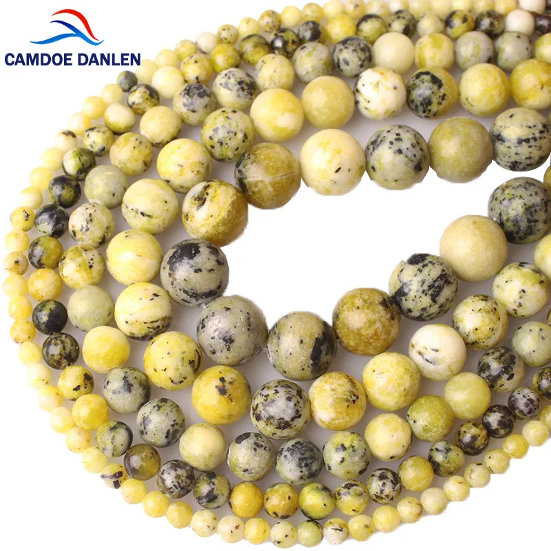 Yellow Turquoises Натуральный камень Агаты кристаллы аметиста лавы тигровый глаз лазурит Амазонит Родонит круглые бусины россыпью сделай сам для изготовления ювелирных изделий - Цвет: Yellow Turquoises