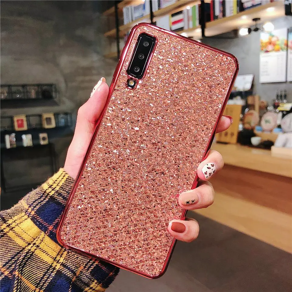 Для huawei P20 Pro P10 крышка Элитный бренд 3D блеск мягкий чехол Bling с покрытием для P9 P8 Lite