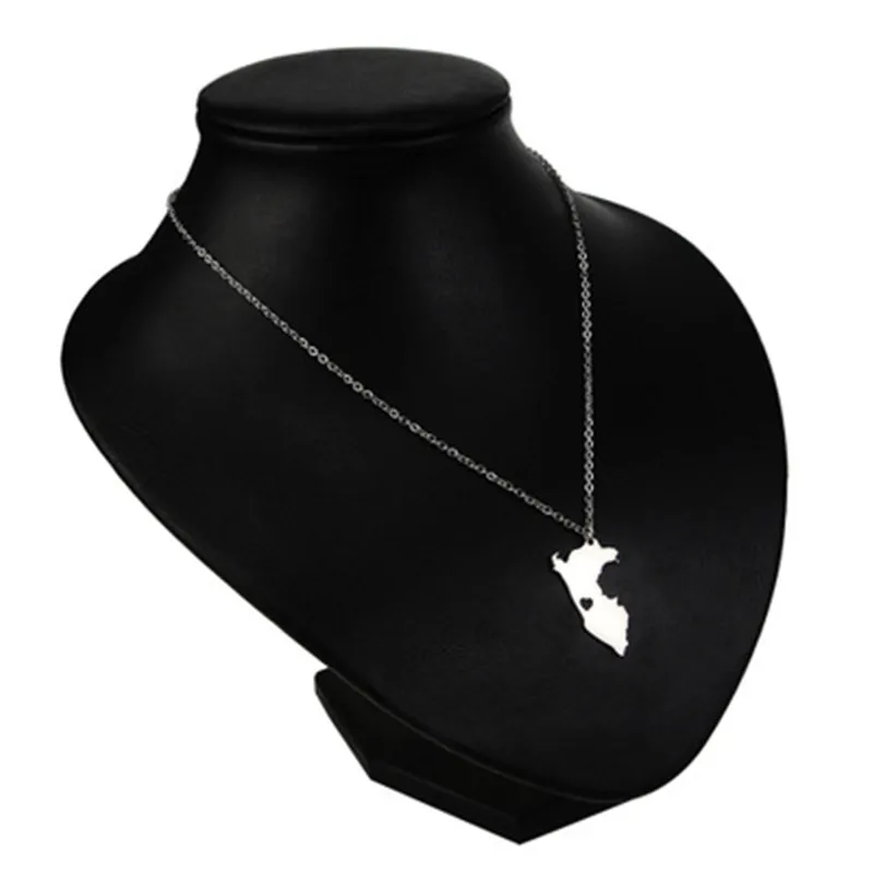 Прямая поставка оригинальное ожерелье в виде карты Перу геометрическое с