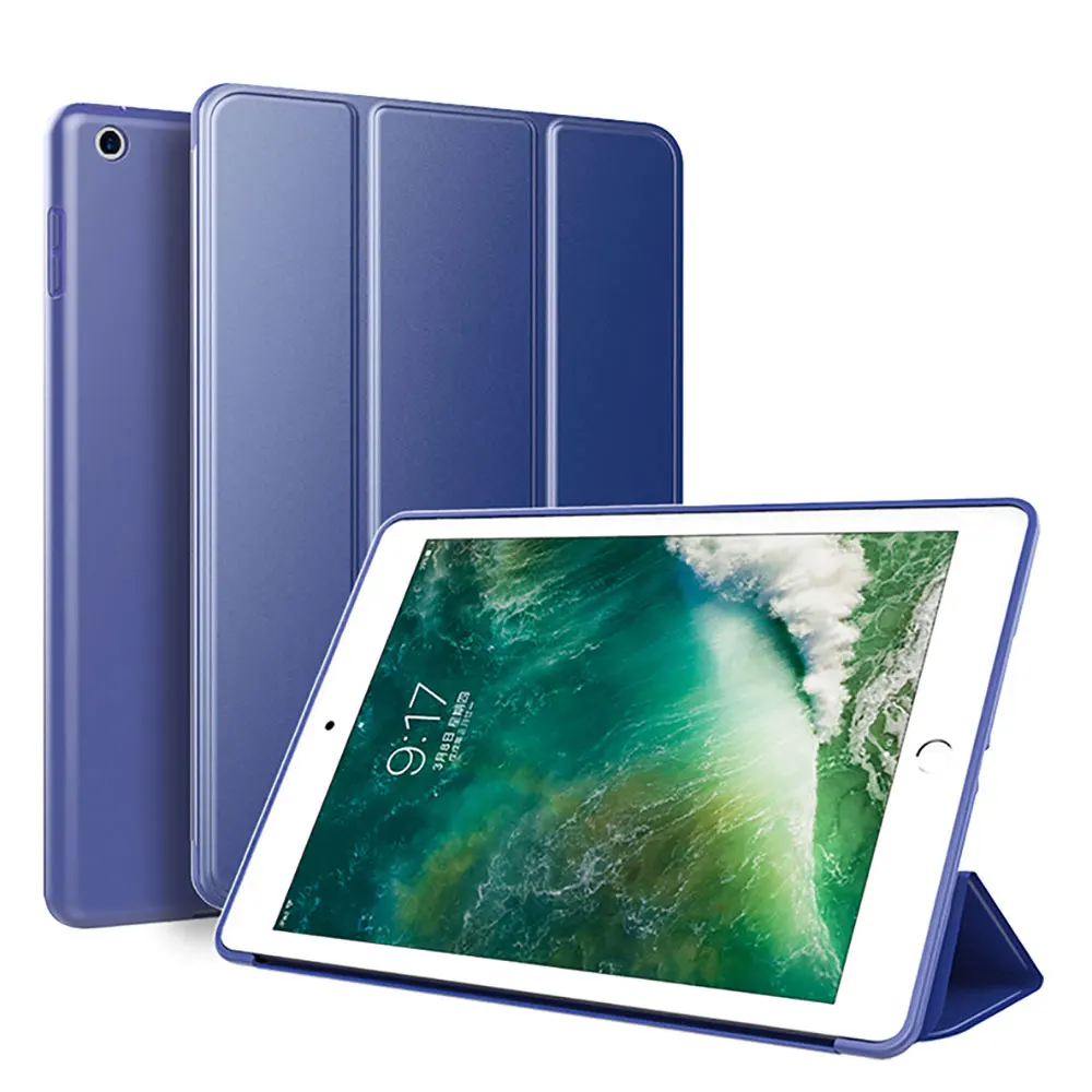 Матовый чехол для нового iPad 9,7, силиконовый чехол-магнит для iPad air 1 A1893 A1822 A1474 - Цвет: Blue Case