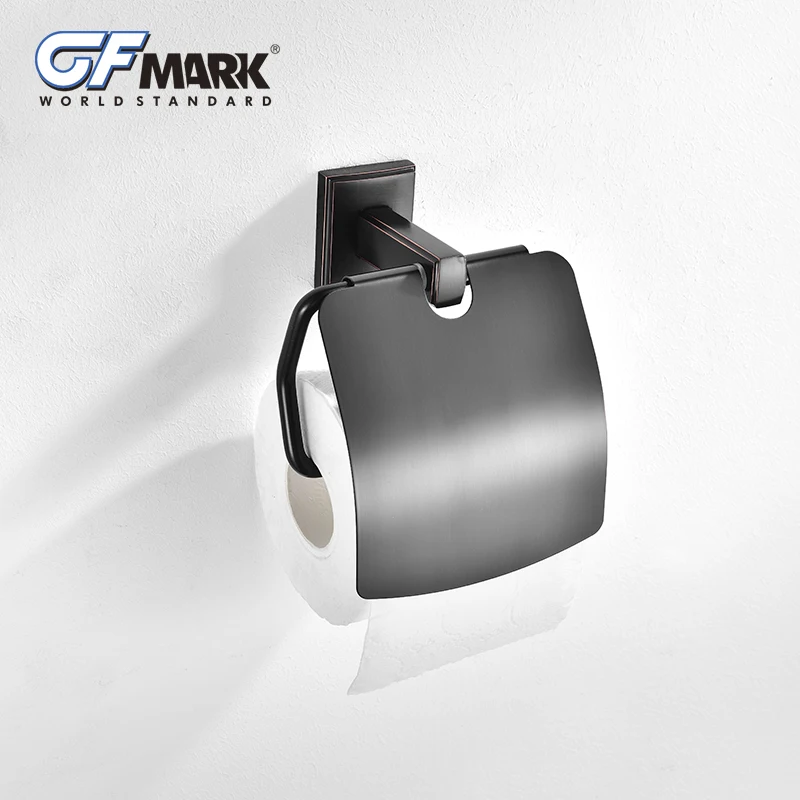 Держатели бумаги GFmark в ретро стиле футляр для туалетной с медной основой черные
