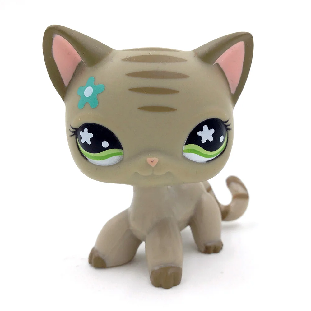 Pet Shop PS Cat игрушка короткошерстая кошка собаки стоящая настоящая редкая фигурка