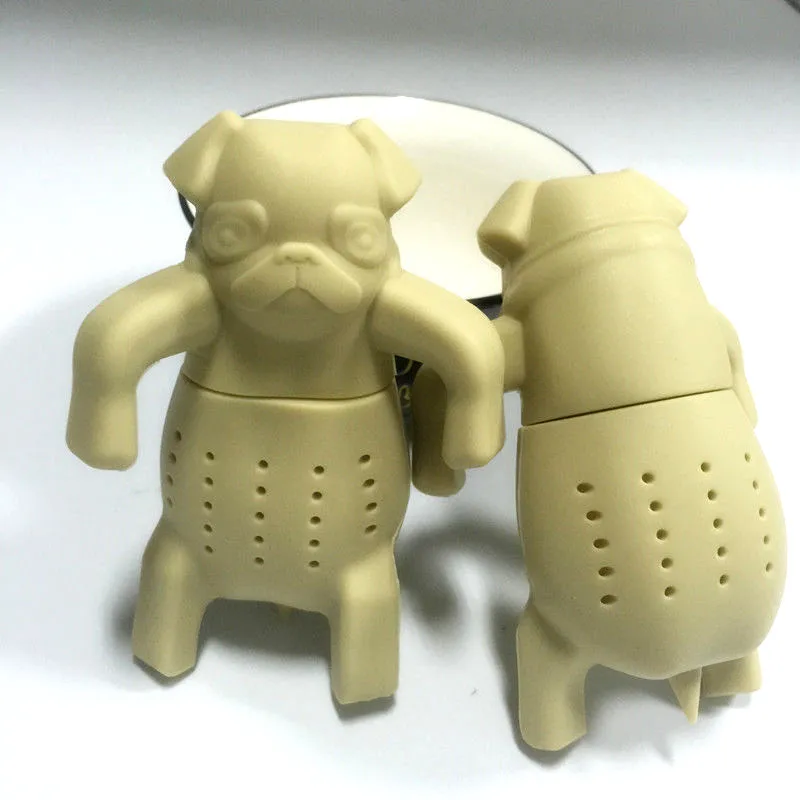 MOFUNYO Cute Pug in a mug Silicone Tea Infuser Strainers Filter | Дом и сад