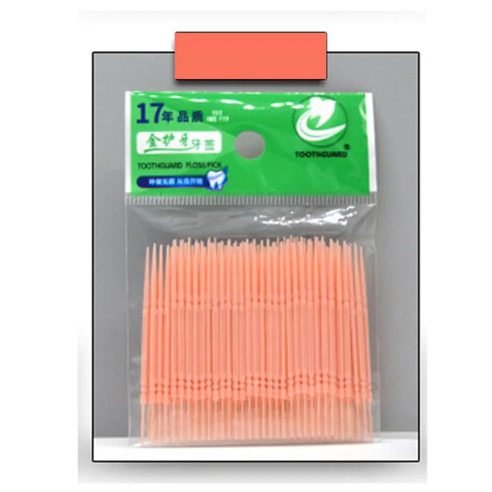 200 шт. выбирает зубы Зубочистки чистка зубов Уход за полостью рта 6 3 см двойная