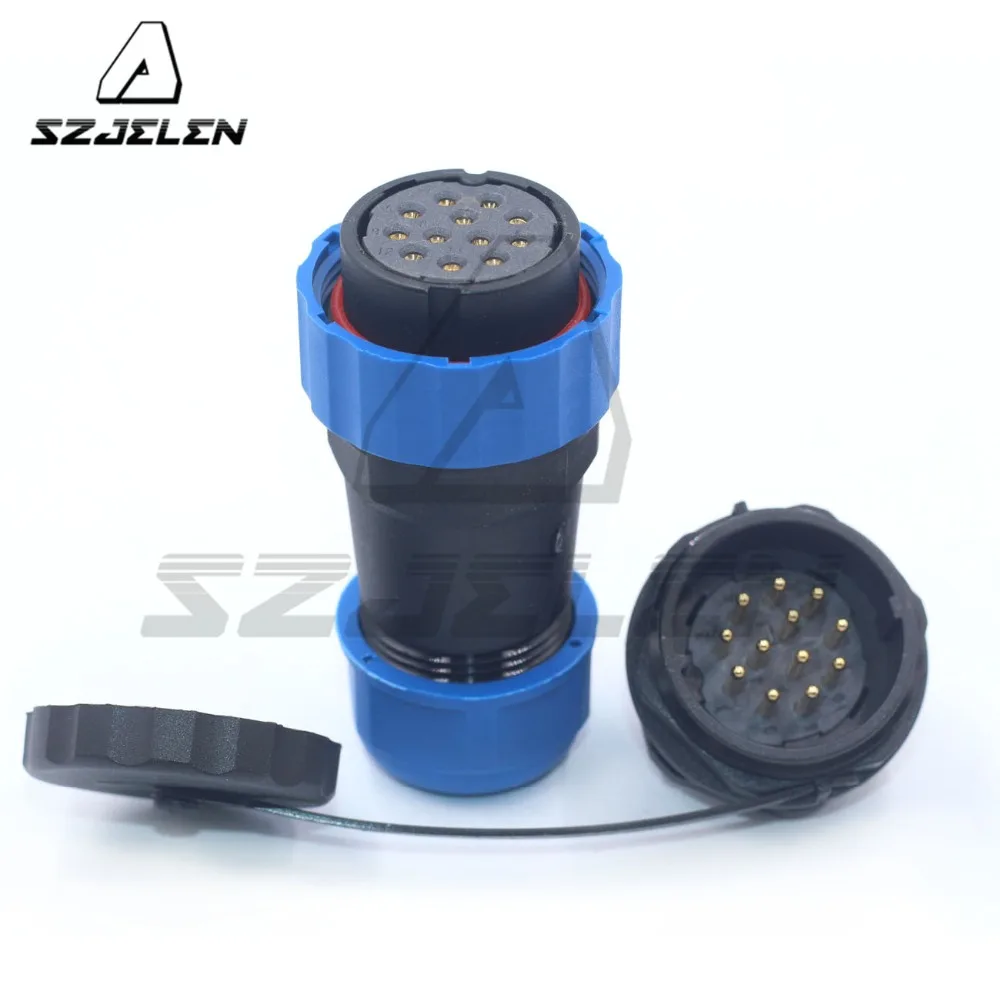 SD28TP-ZM 28mm 12pin Industrial Waterproof cable Connector Plug female and Socket male IP67 electrical Power connector | Обустройство