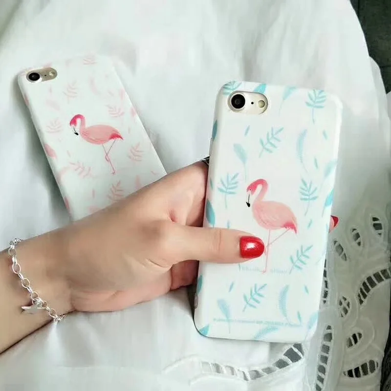 Flamingo mobile phone case for Iphone 7 6 6S 8 X cartoon back cover |