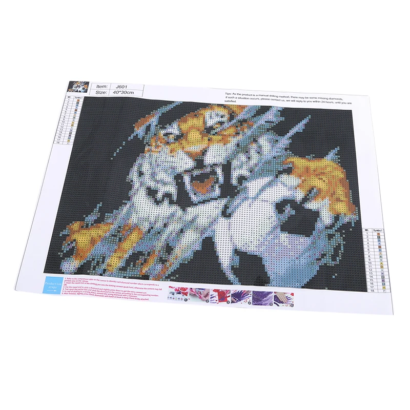 Взрывные модели 30*30 см Алмазная картина DIY5D Тигр Футбол Вышивка крестом гостиная