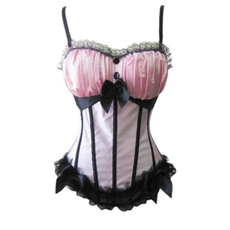 Новый дизайн женские Модные Корсеты бюстье Ренессанс Атласный Кружевной Корсет