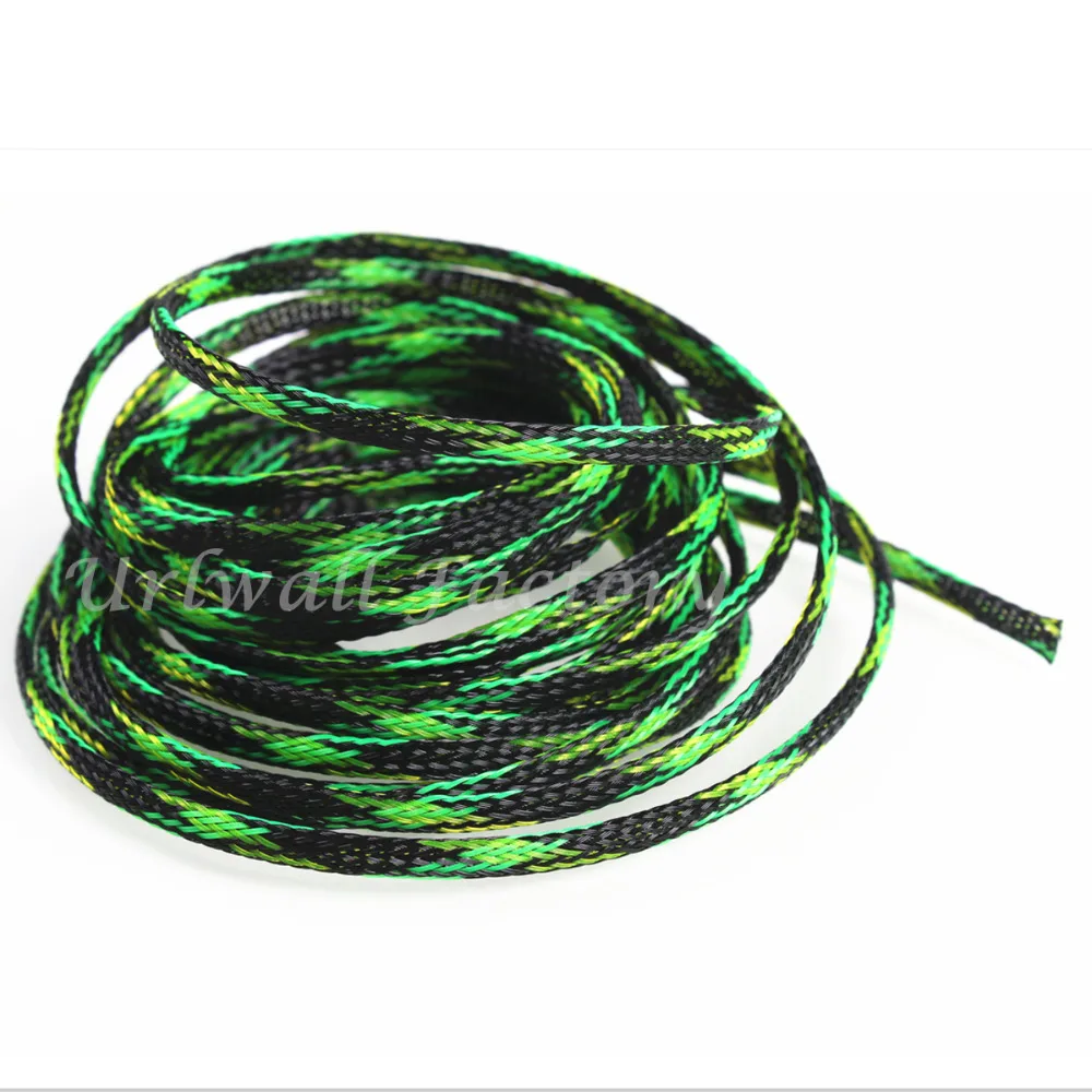 8 Размеры 4/6/8/10/12/15/20/25 мм изоляции плетеные sleeving Tight ПЭТ расширяемая 10 м кабель