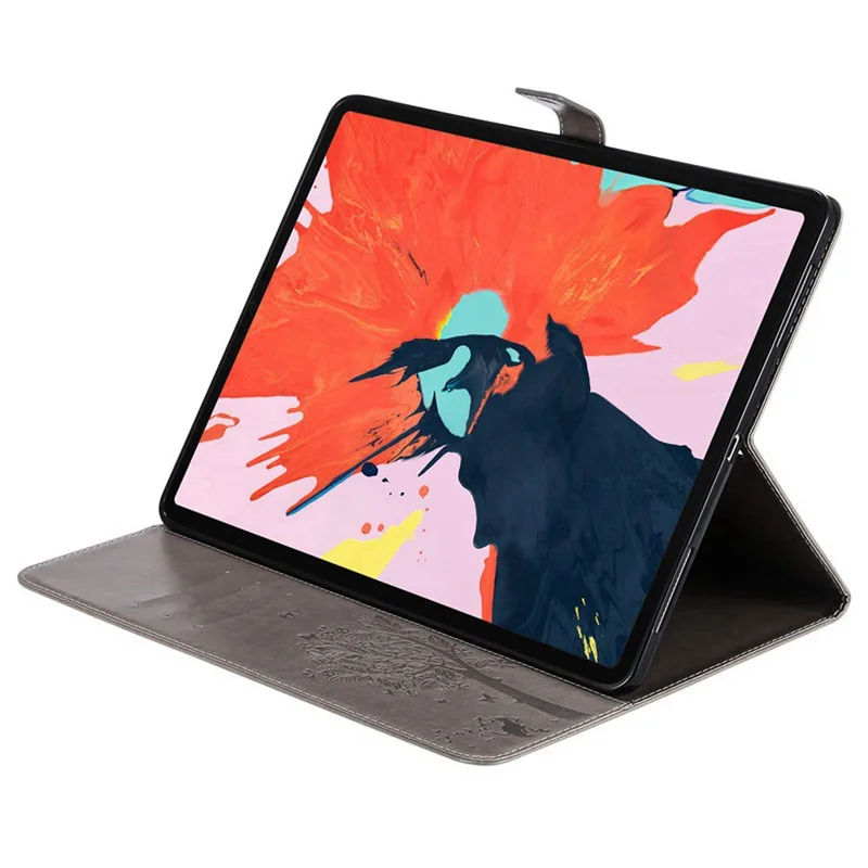 Чехол из искусственной кожи для iPad Pro 12,9 2018, чехол с рисунком кошки и дерева, чехол-подставка для iPad Pro 12,9, 3, 2020, Чехол + пленка + ручка