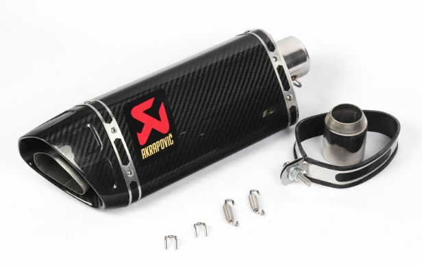 500cc 600cc r11 карбоновый мото rcycle глушитель выхлопной трубы R6 R1 CBR500 Z750 akrapovic выхлопная труба escape moto escapamento de moto - Цвет: Full carbon