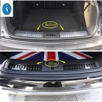 rear tail trunk bumper protect plate inner surface protection panel cover trim fit for land rover range rover velar 2018 2022