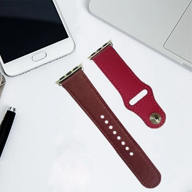 Натуральная кожа петля ремешок для apple watch band 44 мм 40 мм, 42 мм, 38 мм, ремешок для наручных часов iwatch, версия 4/3/2/1 Часы браслет аксессуары