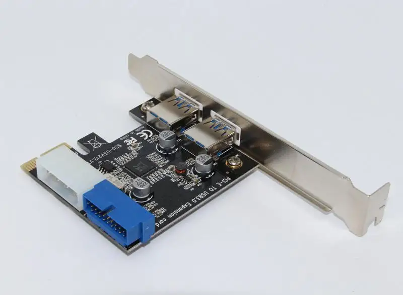 Адаптер для карты расширения PCI E USB 3 0 внешний 2 порта USB3.0 концентратор внутренний