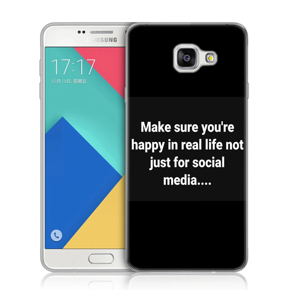 Мягкий чехол для Samsung Galaxy A3 A5 A7 2016 2017 A6 A8 Plus A9 Star 2018 A10 A20 A30 A40 A50 A70 социальные