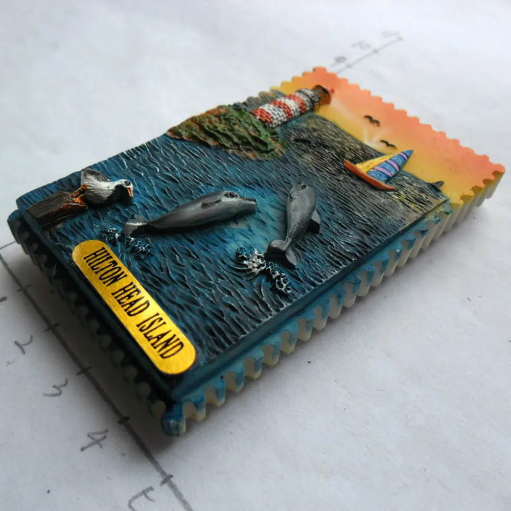 BABEMEMI США Хилтон Хед Айленд туристический сувенир магнит на холодильник ручная