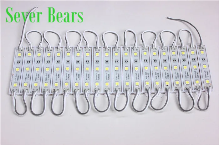 20 шт. 5050 SMD 3LED s светодиодный модуль белый/теплый белый/красный/зеленый/синий