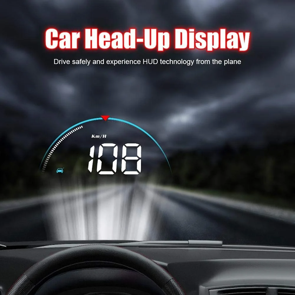 Автомобильный M8 gps Hud OBD цифровой дисплей скорости скорость метр Температура воды сигнализация Универсальный для всех транспортных средств авто аксессуары