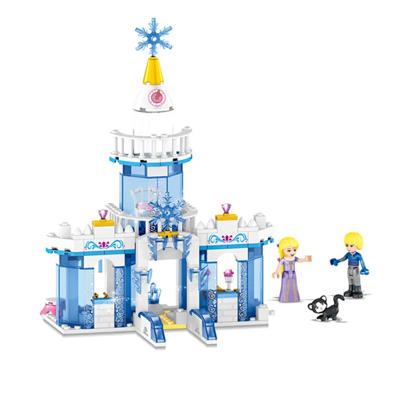 344 шт. Снежная принцесса Эльза ледяной замок Принцесса Анна 2 в 1 Compatibie Legoings