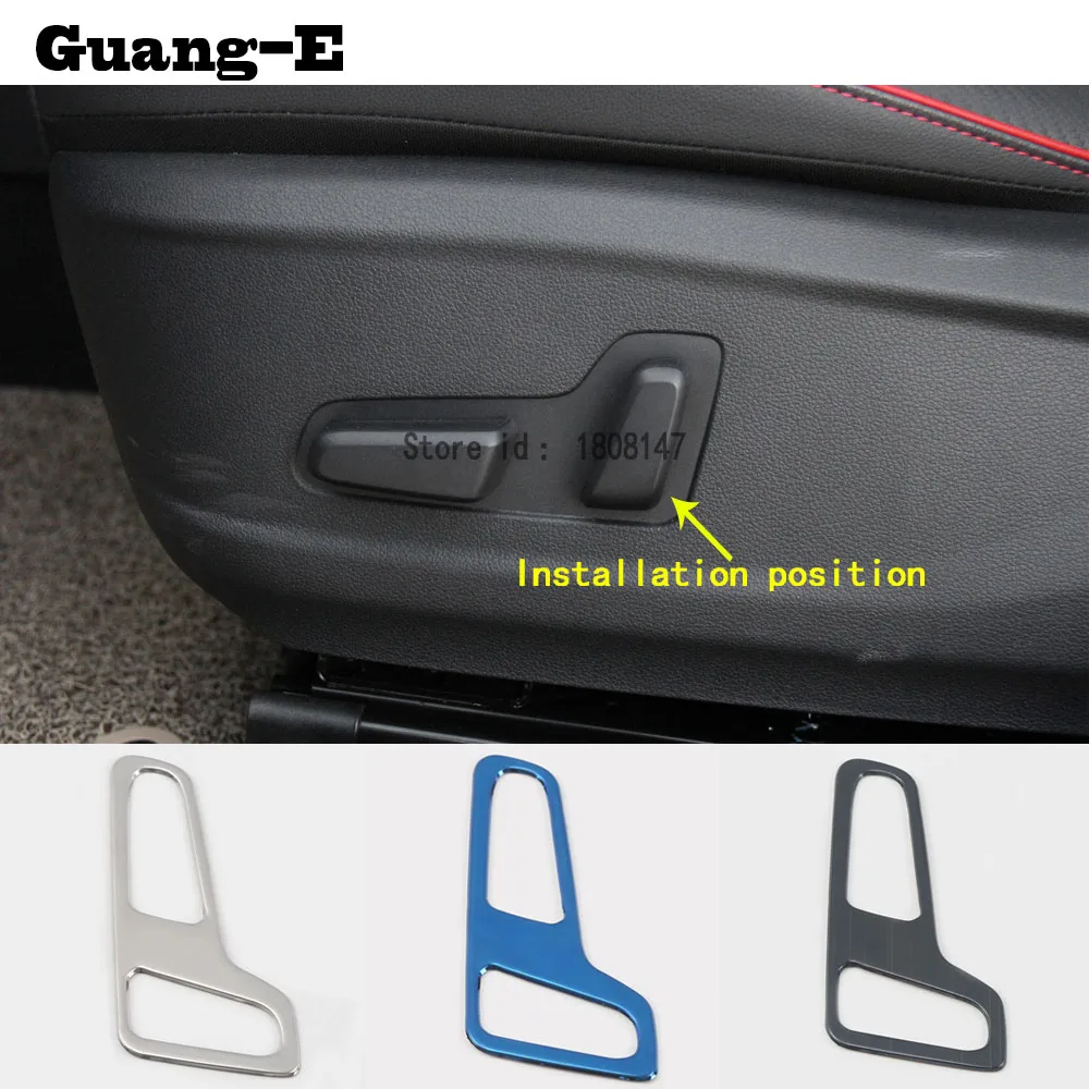 

For Hyundai Kona Encino Kauai 2017 2018 2019 2020 2021 Car Sticker Cover Detector Seat Adjustment Knob Button Switch Trim 1pcs