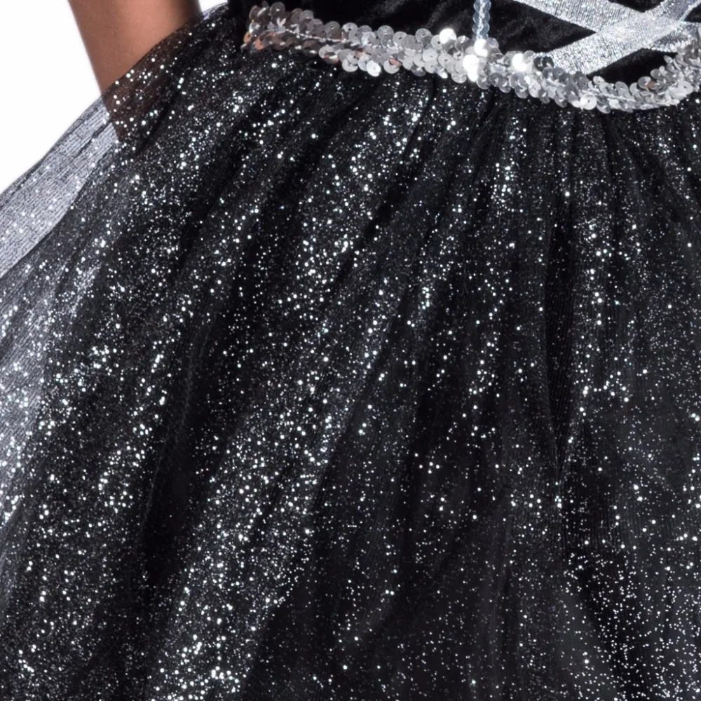 

Eraspooky costume for kids fairy 2018 black witch halloween cosplay girls glitter carnaval party children dress for 4- 14 years