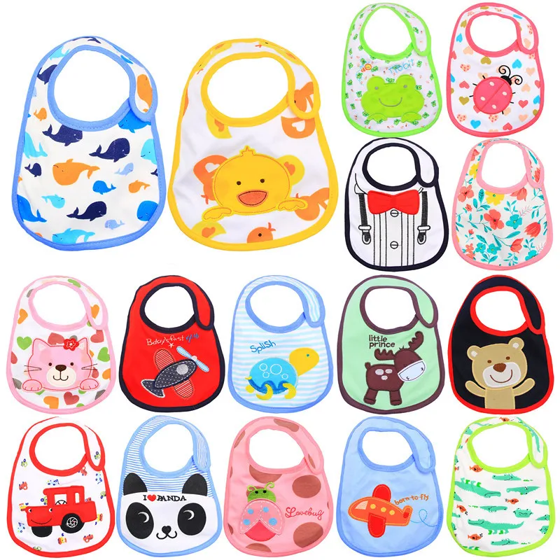 125 Styles Baby Bibs Cotton Cartoon Infant Feeding Girls Boys Clothing 1 pcs | Детская одежда и обувь