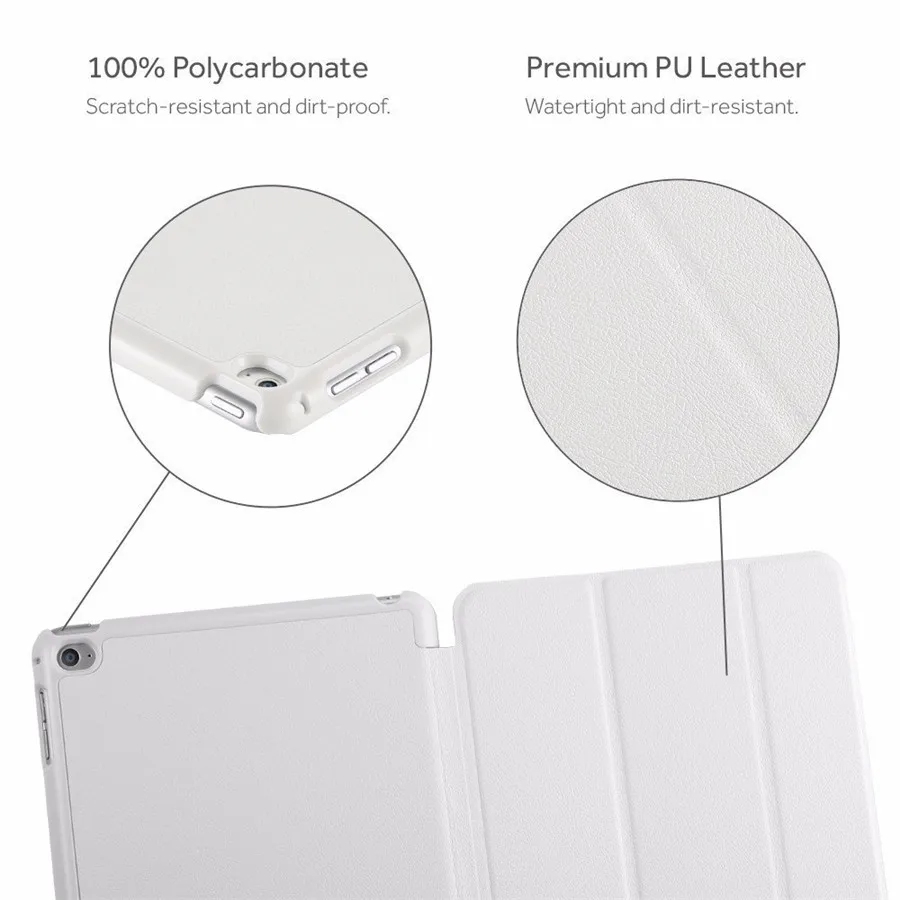 Easyacc для Apple iPad mini 4 Смарт Тонкий Авто спящий/Пробуждение Флип-Чехлы из