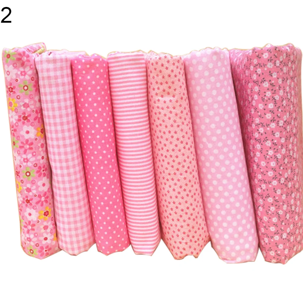 New 7Pcs/Set Fabric Floral Plaid Cotton Cloth DIY Craft Sewing Handmade Accessories | Дом и сад
