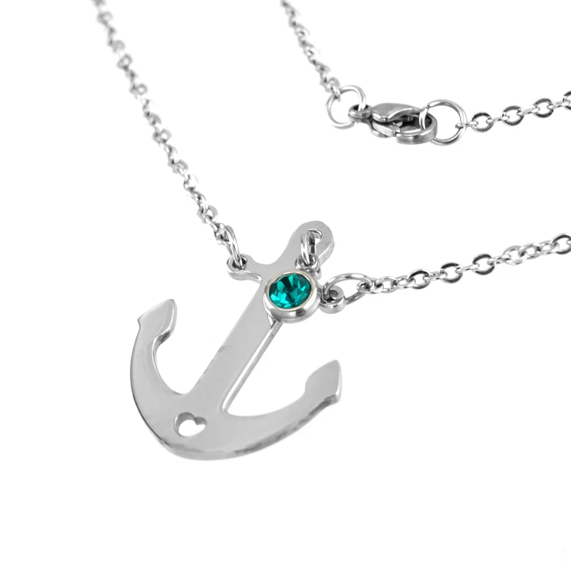 Женское Ожерелье-чокер Simsimi колье в форме сердца с якорем ожерелье из нержавеющей