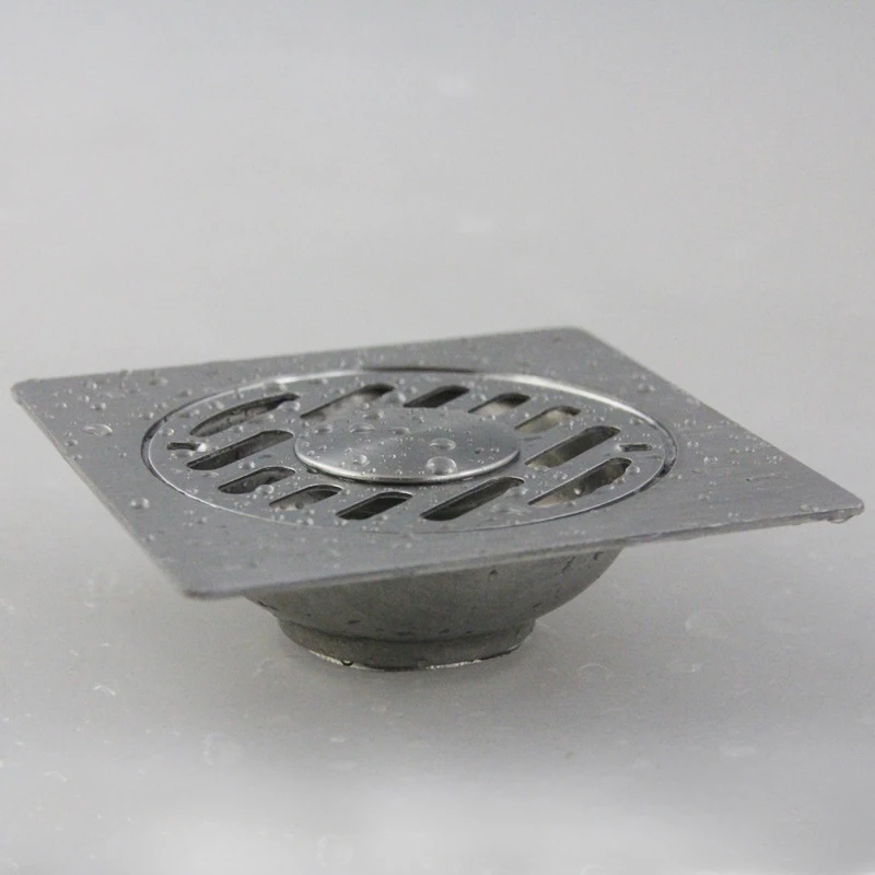 Оптовая и розничная продажа щетчатый Слив для ванной комнаты душа квадратный