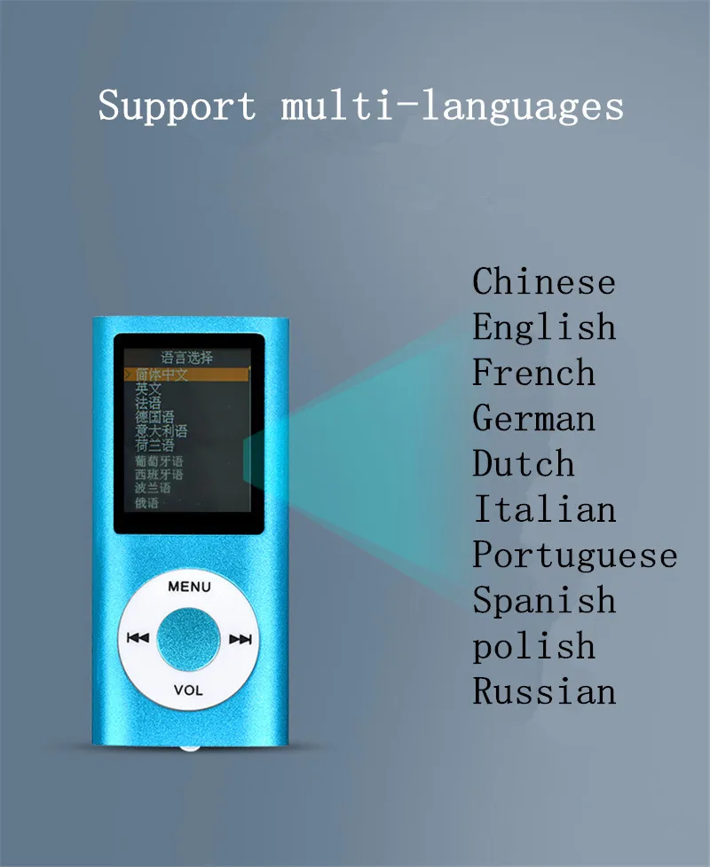 5 цветов, высококачественный mp3-плеер, 8 ГБ, флэш-память, тонкий 1,8 дюймовый плеер с ЖК-дисплеем, видеоигра, кино, радио, FM, длительное время игры