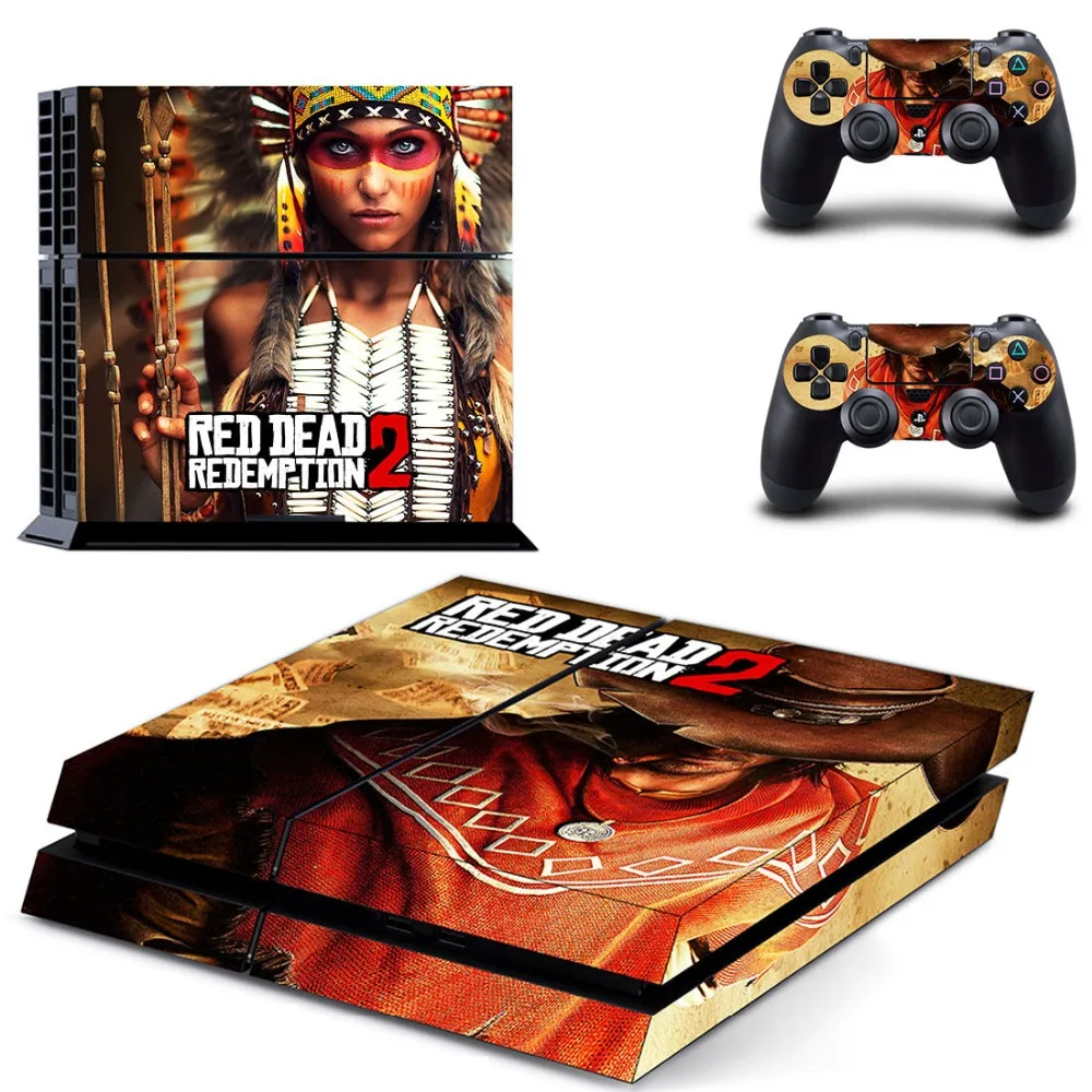 Наклейки PS4 контроллер кожи красного изображения из фильма Red Dead Redemption 2 наклейки