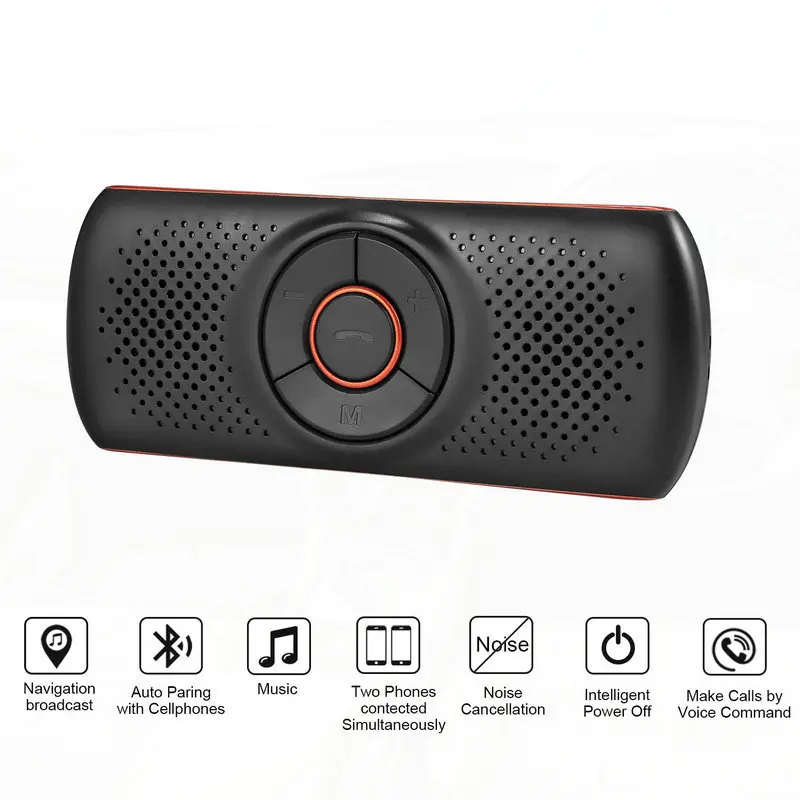 Портативная беспроводная bluetooth колонка N20C автомобильный солнцезащитный козырек