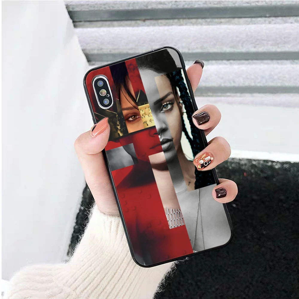 Rihanna милые обои фотографии роскошный силиконовый чехол для iPhone 5 5S 6 6S Plus 7 8 11 Pro X XS