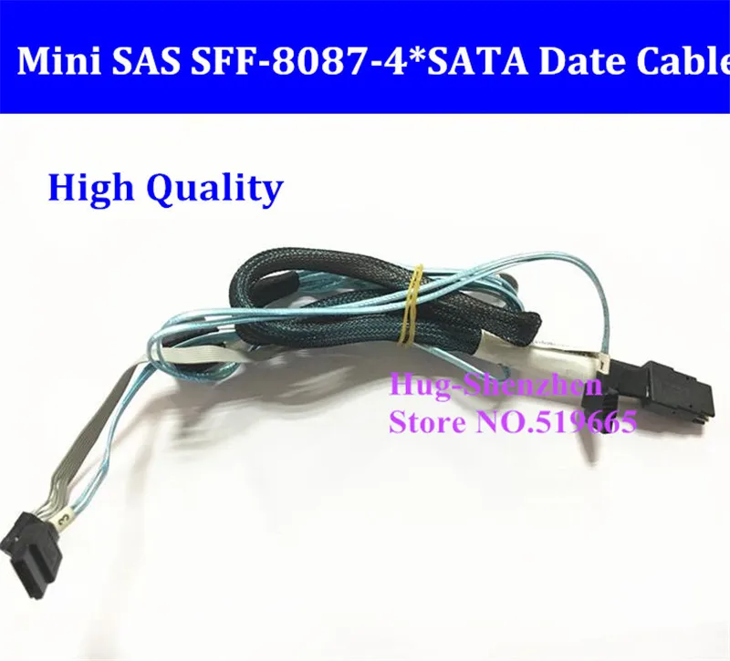 Оригинальный Mini SAS SFF 8087 4 * SATA от 1 до 6 ГБ SAS/SATA Дата кабель для Raid card 462919 001 013233