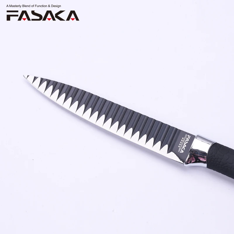 FASAKA Top Grade Stainless Steel 3CR13 Kitchen Knife 5''Utility 5''Kitchen Cutting Special Double Side Grinding Blade Tool | Дом
