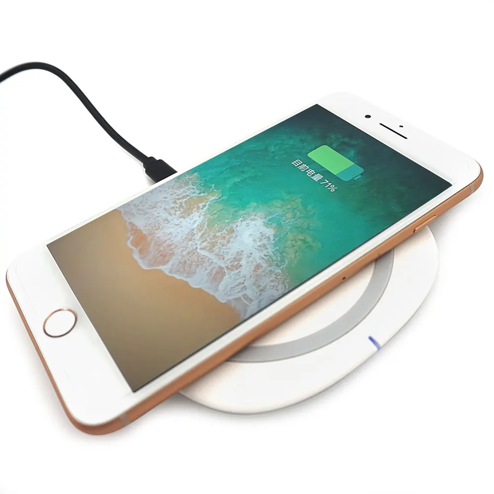 Ascromy 10 Вт QI Беспроводной Зарядное устройство зарядного устройства для iPhone 8 Plus X XS