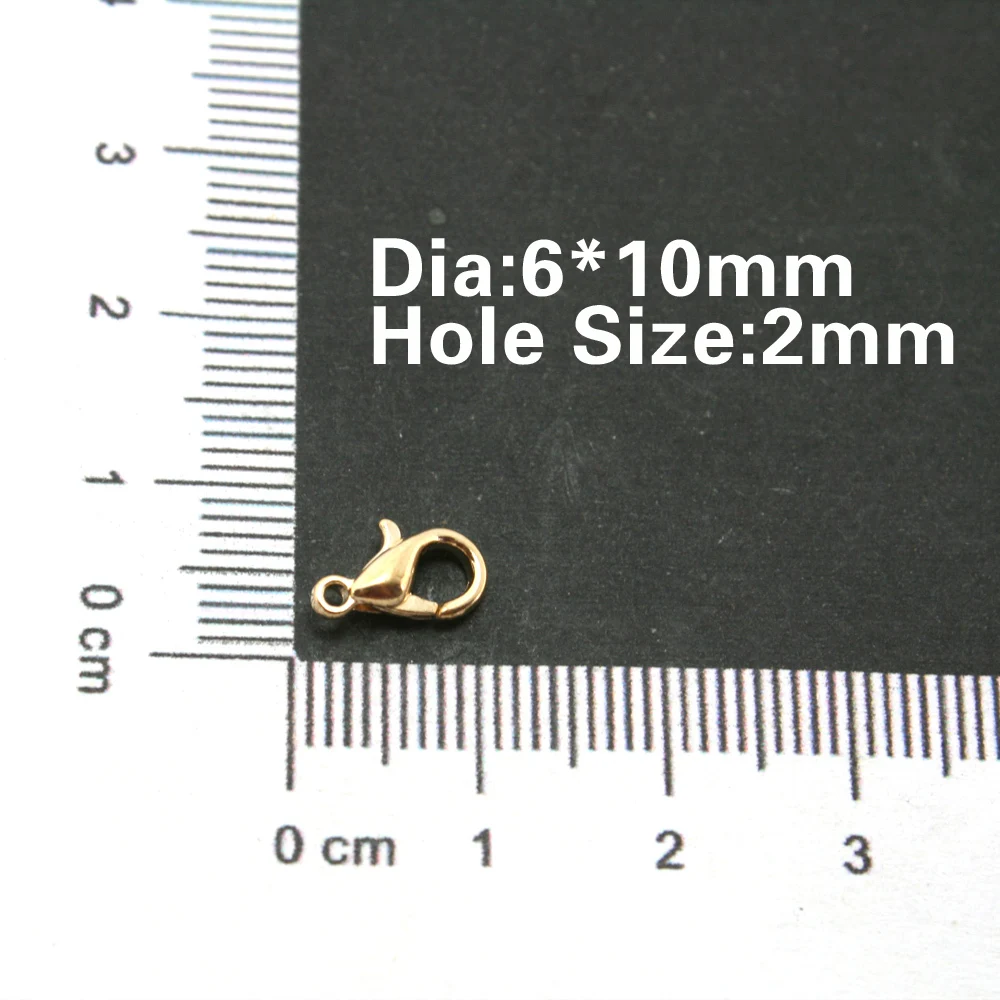 Лидер продаж 12 шт./лот ювелирная застежка Лобстер с покрытием из розового золота