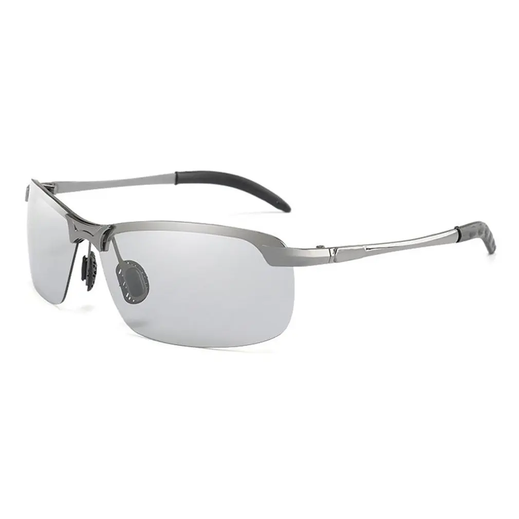 Классические фотохромные солнцезащитные очки для вождения, мужские Поляризованные обесцвечивающиеся солнцезащитные очки Хамелеон для мужчин, антибликовые очки 3043