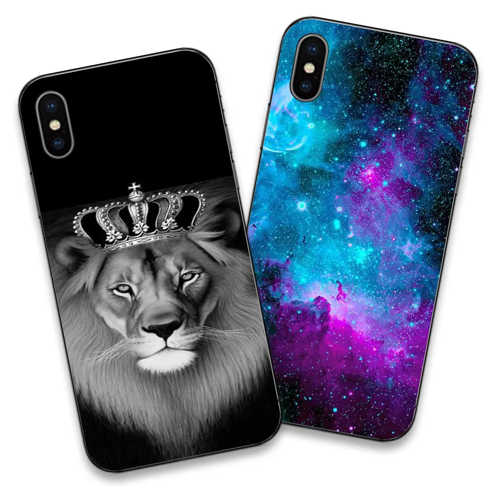 Kisscase Звездное небо Узорчатый корпус для iPhone XS Max XR Обложка Ультра тонкий мягкий