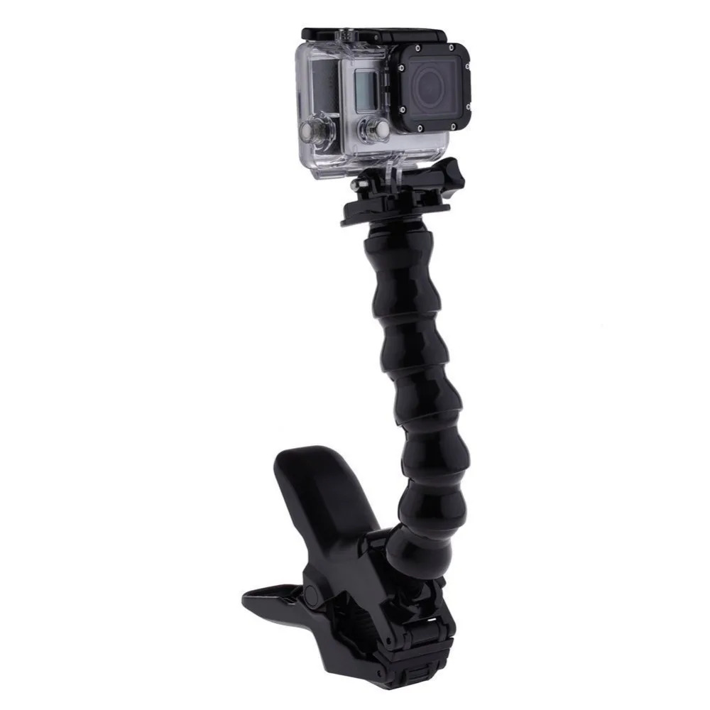 Гибкий зажим держатель с регулируемой горловиной для Gopro Hero 7 6 5 4 3 Session Sjcam SJ4000 Xiaomi