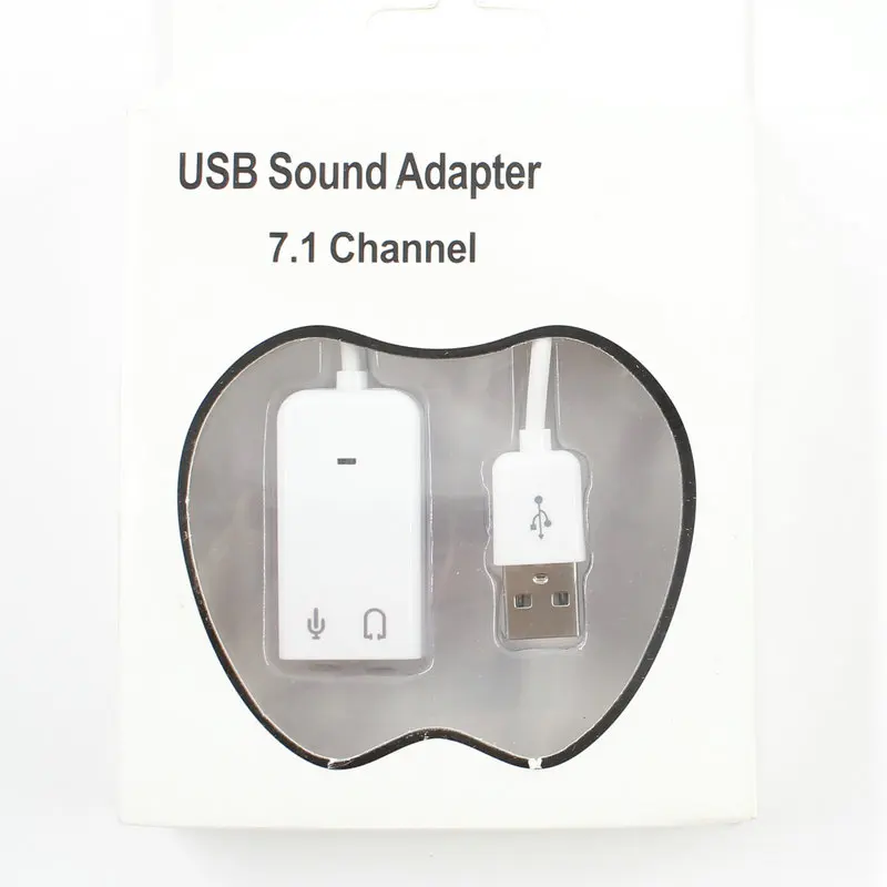 USB Звуковой адаптер 7 1 каналов Type-A Srereo выходной разъем моно микрофон-входной для