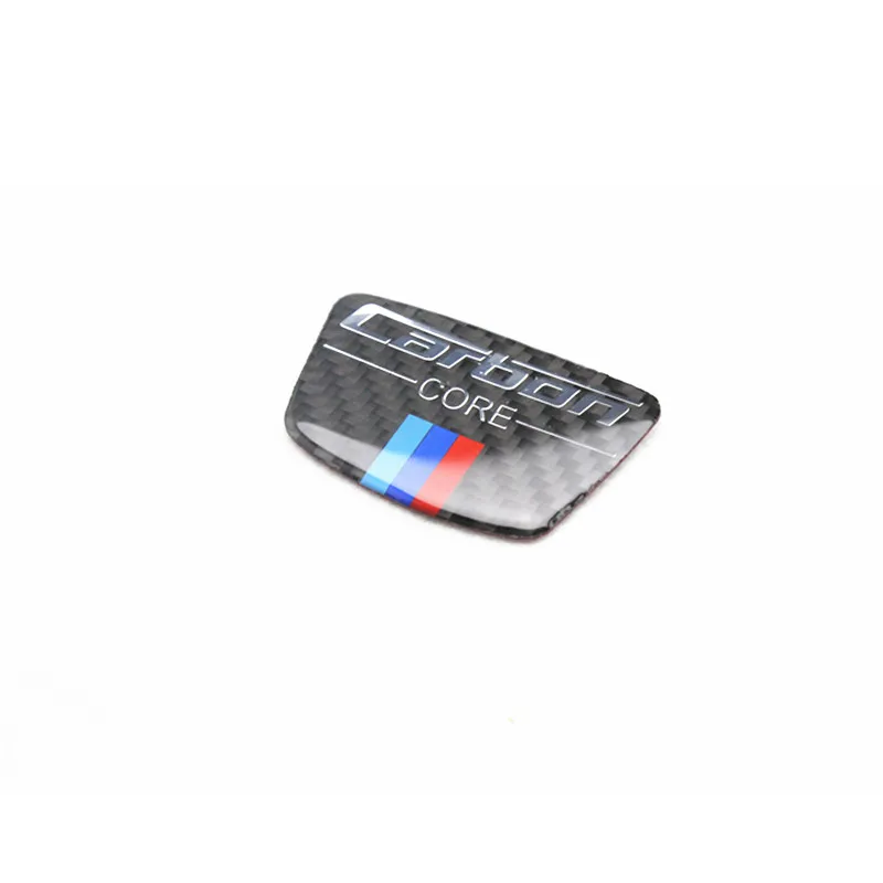 Углерода Волокно эмблема Наклейки для автомобиля в колонке Стикеры BMW E46 E39 E60 E90 F30