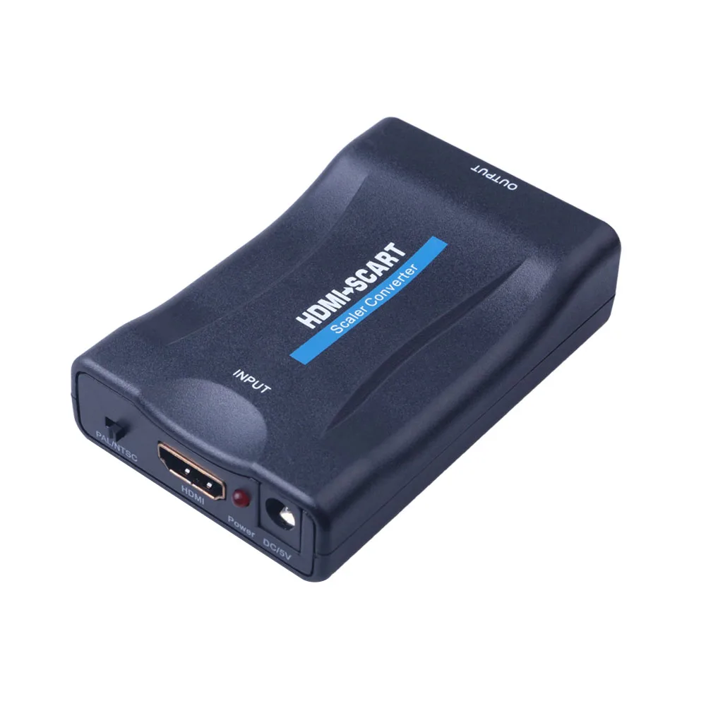 Высококлассный преобразователь HDMI в SCART Видео Аудио AV сигнальный адаптер HD