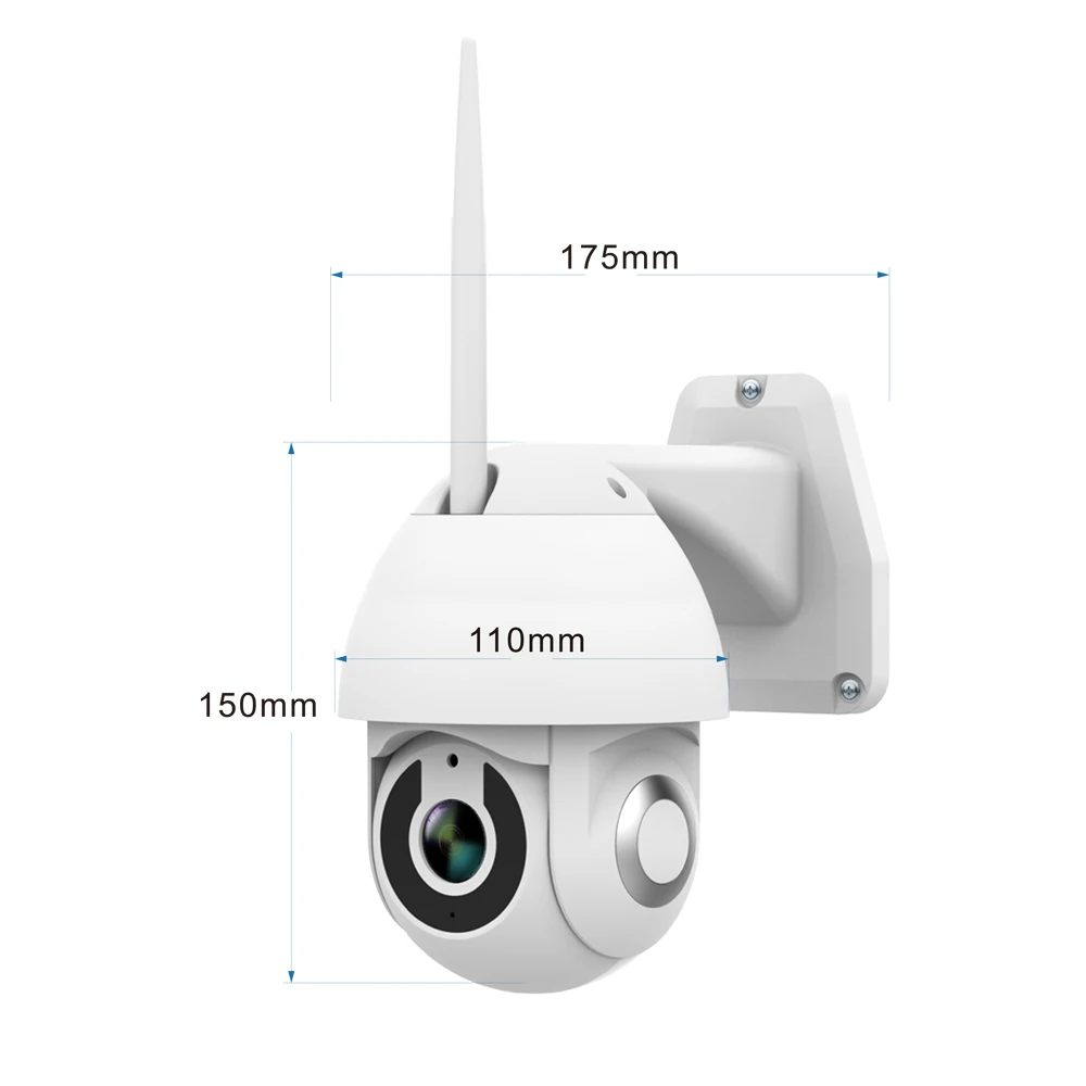 OUERTECH PTZ наружная IP камера безопасности WiFi 1080P Обнаружение движения ночного