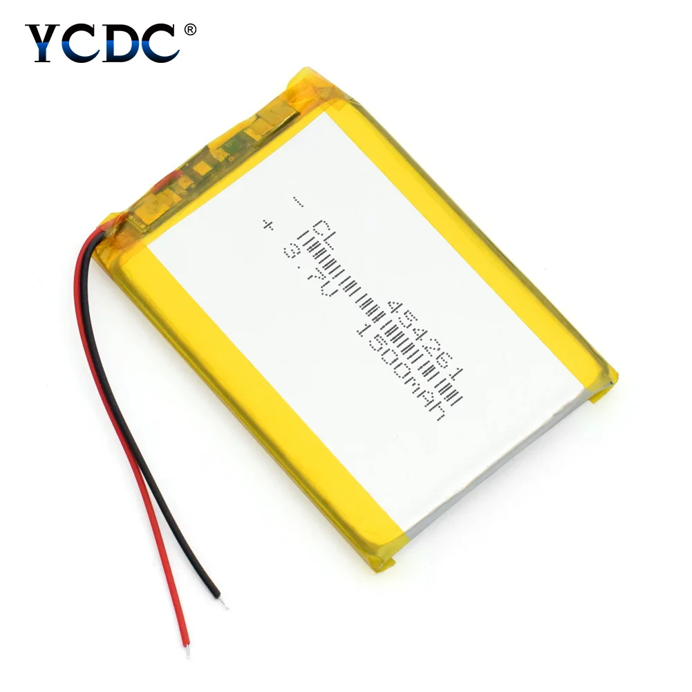 3,7 в Lipo MP5 Bluetooth динамик gps Bateria 454261 1500 мАч литий-полимерные аккумуляторы высокой мощности 61x42x4,5 мм