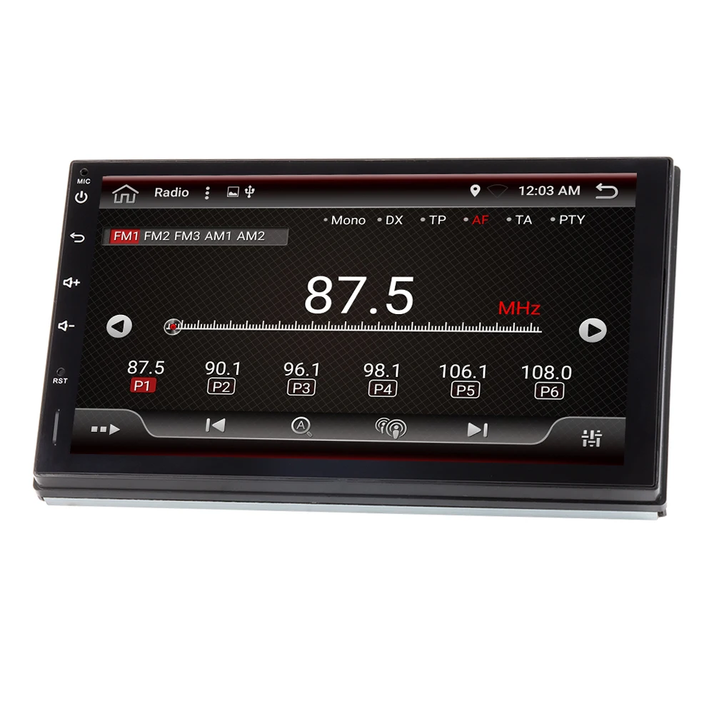 Eunavi 2 Din ips TDA7851 android 9,0 Автомобильный мультимедийный радио плеер универсальный gps Navi Стерео 4G+ 64G RK3399 сенсорный экран без dvd