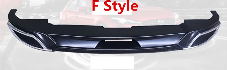 F Style Для Mazda 3 Axela. задний спойлер бампер автомобиля диффузор Авто Интимные аксессуары - Цвет: F Style