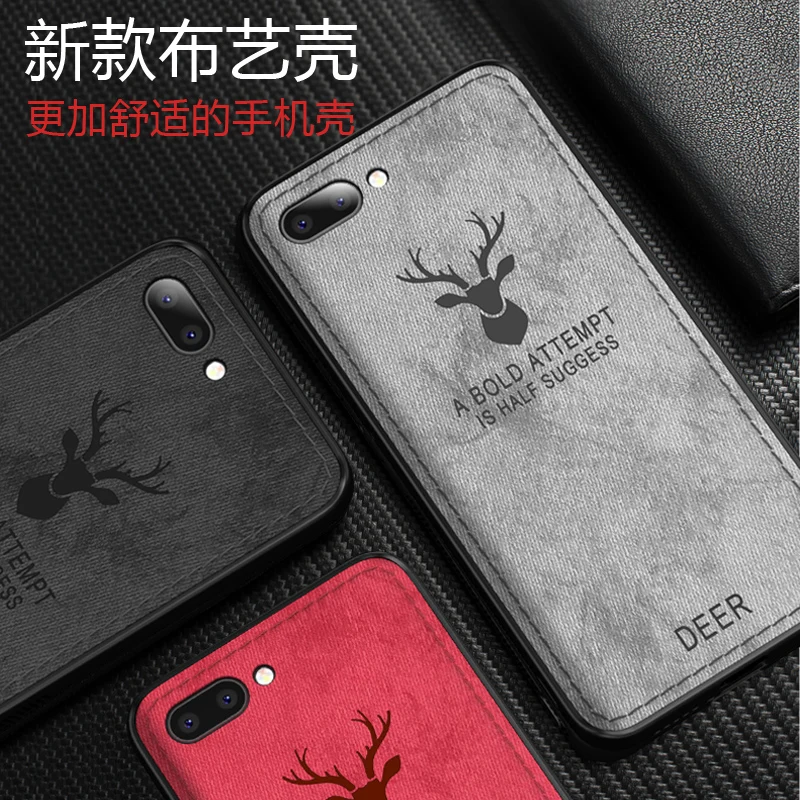 

Huawei Honor 10 Case Silicone Edge fabric Back Cover Case for Huawei Honor 10 Deer Pattern Case coque for Huawei Honor10